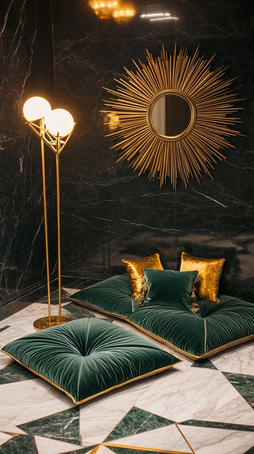 floor pillows reading nook 57