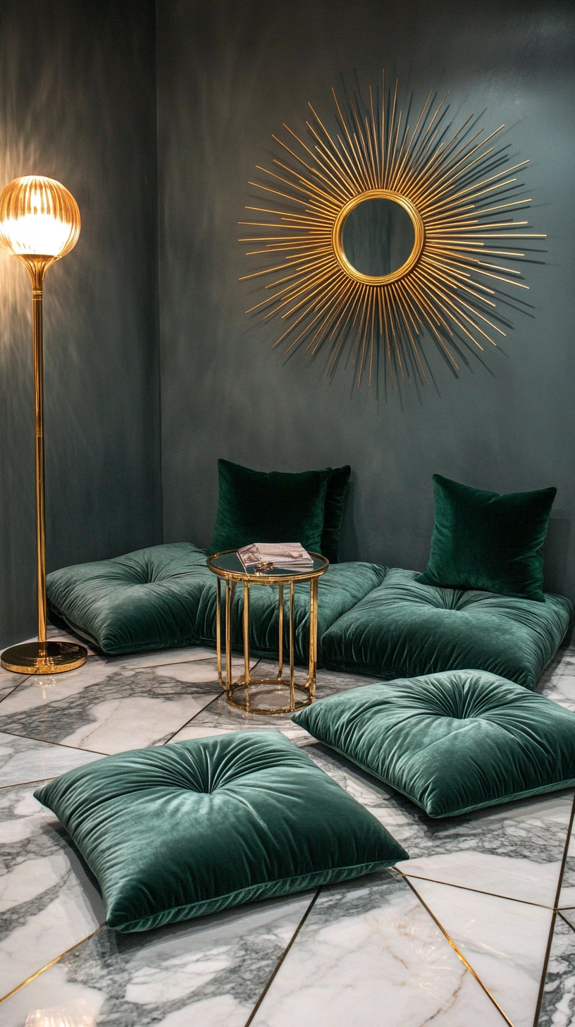 floor pillows reading nook 58