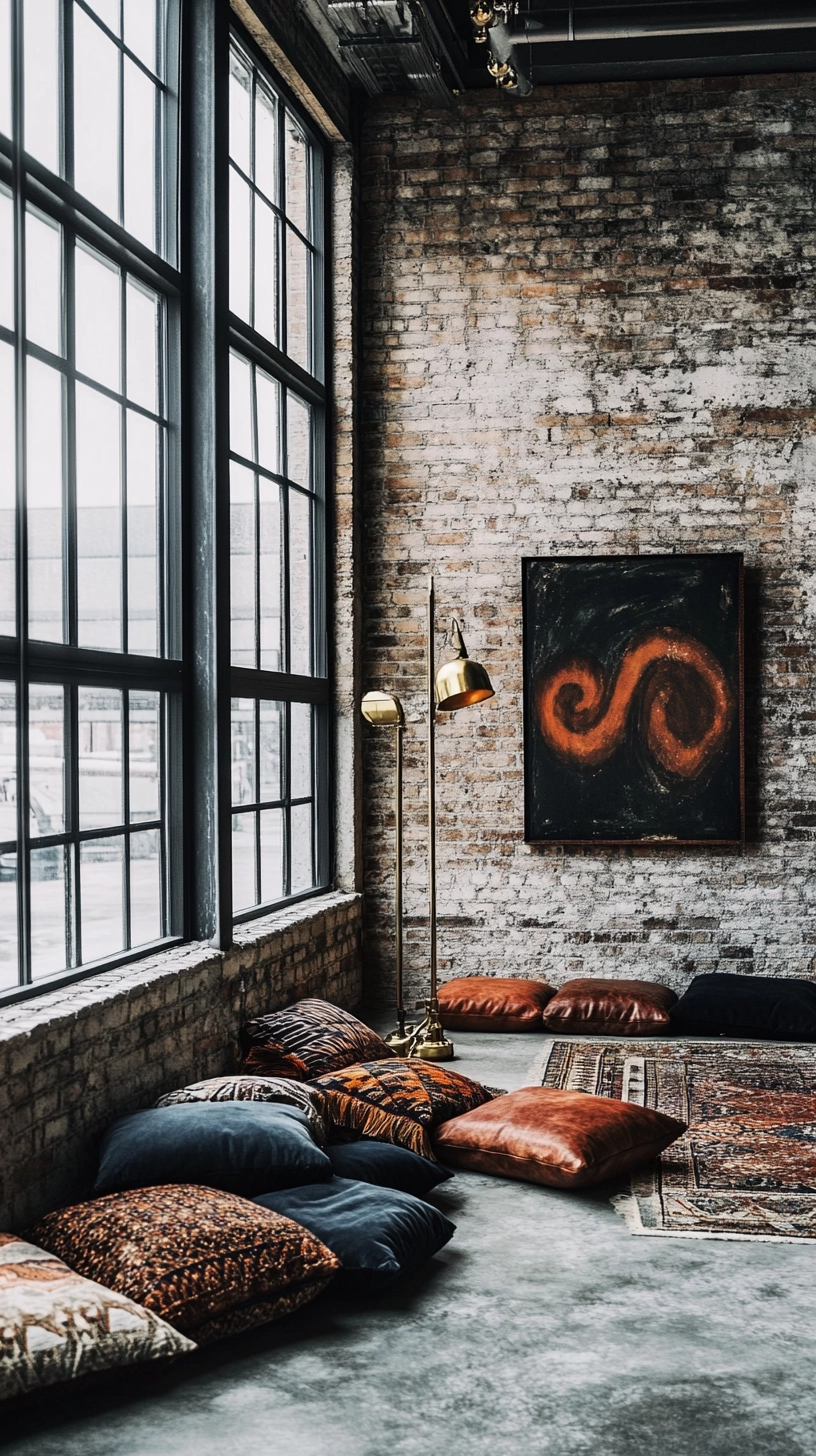 floor pillows reading nook 9
