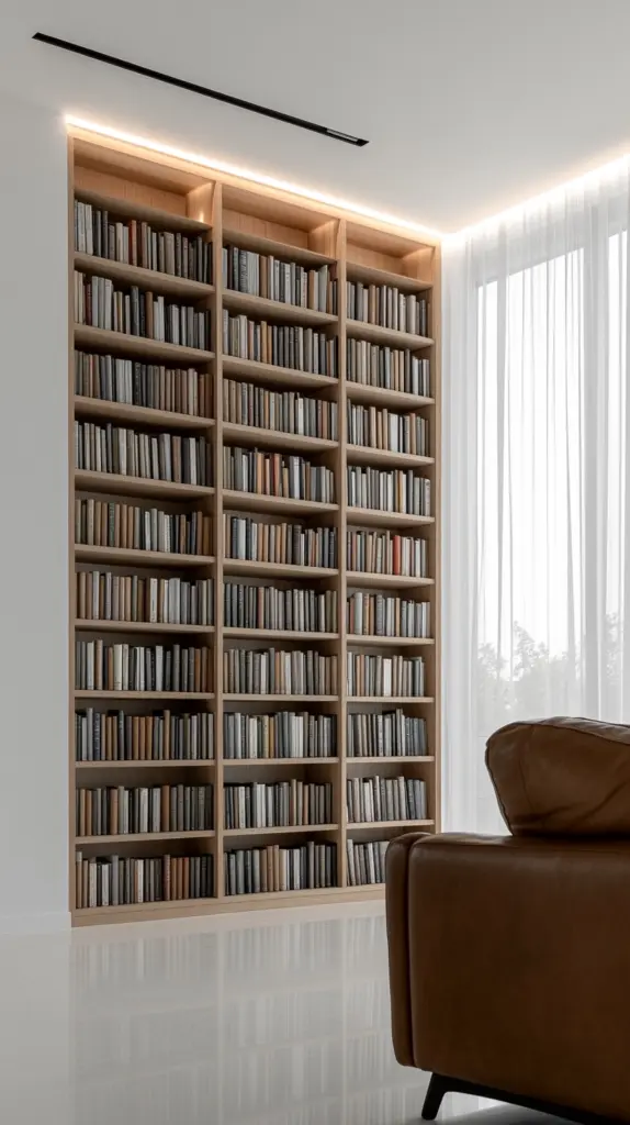 floor to ceiling bookshelves 1