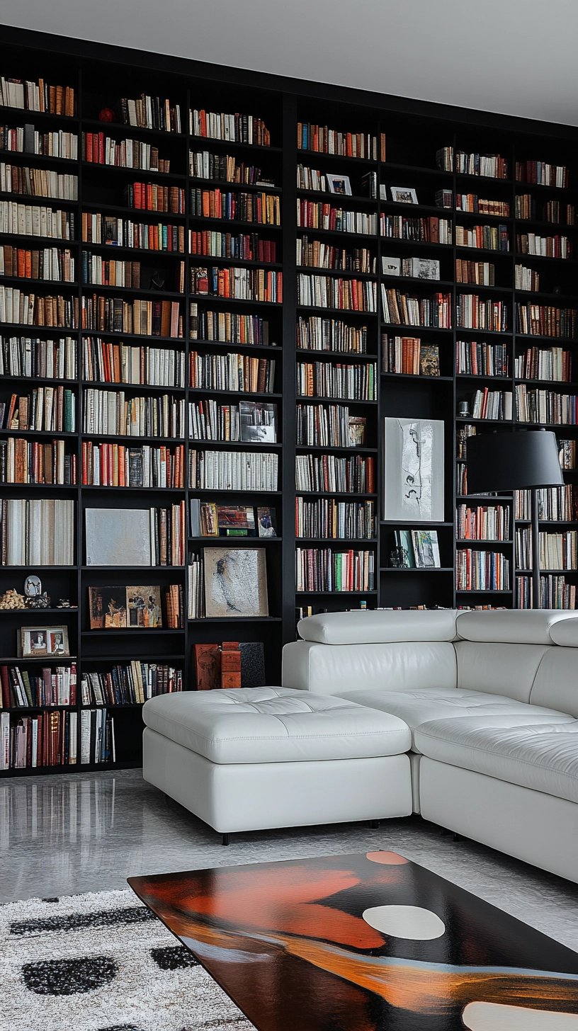 floor to ceiling bookshelves 21
