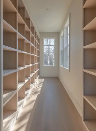 hallway bookshelves 1