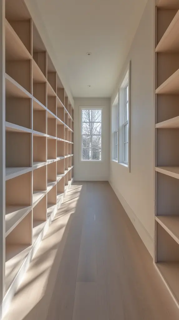 hallway bookshelves 1