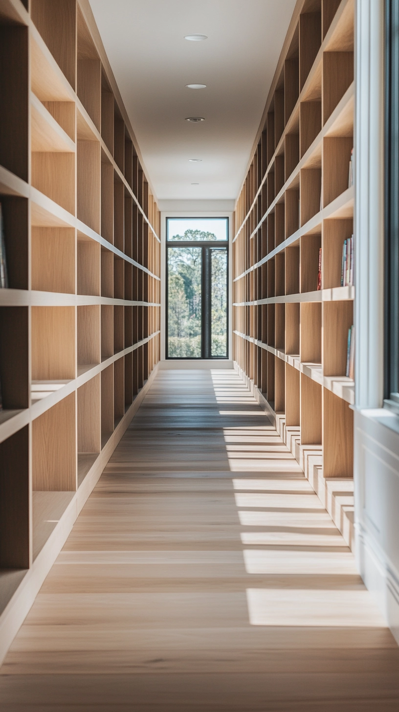 hallway bookshelves 2