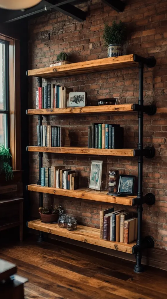 homemade bookshelves 1