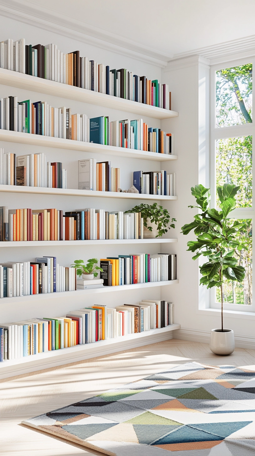 library bookshelves aesthetic 7