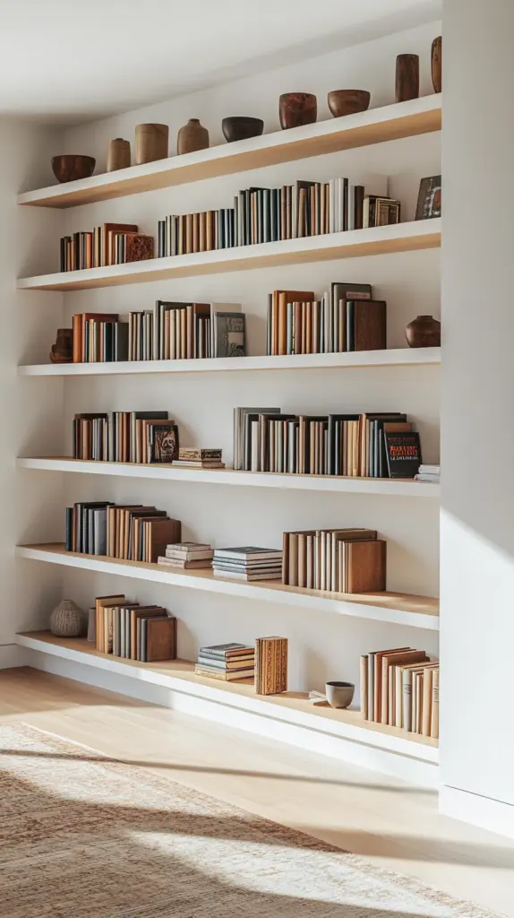 living room bookshelves built ins 1