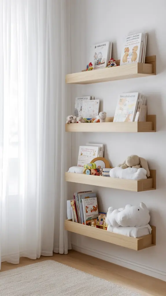 nursery bookshelves 1