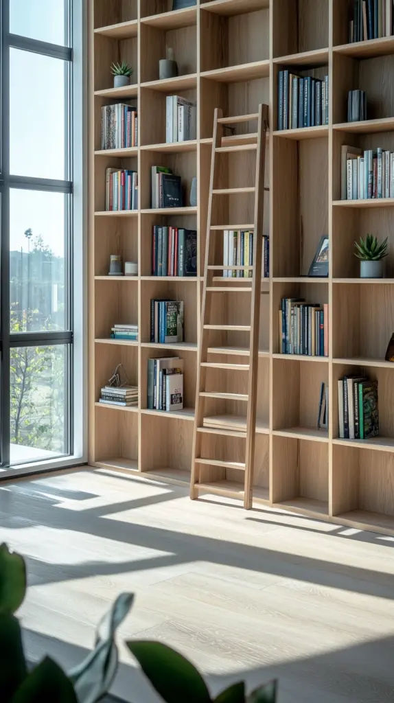 oak bookshelves 1