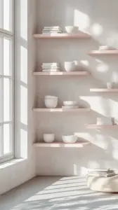 pink bookshelves 1