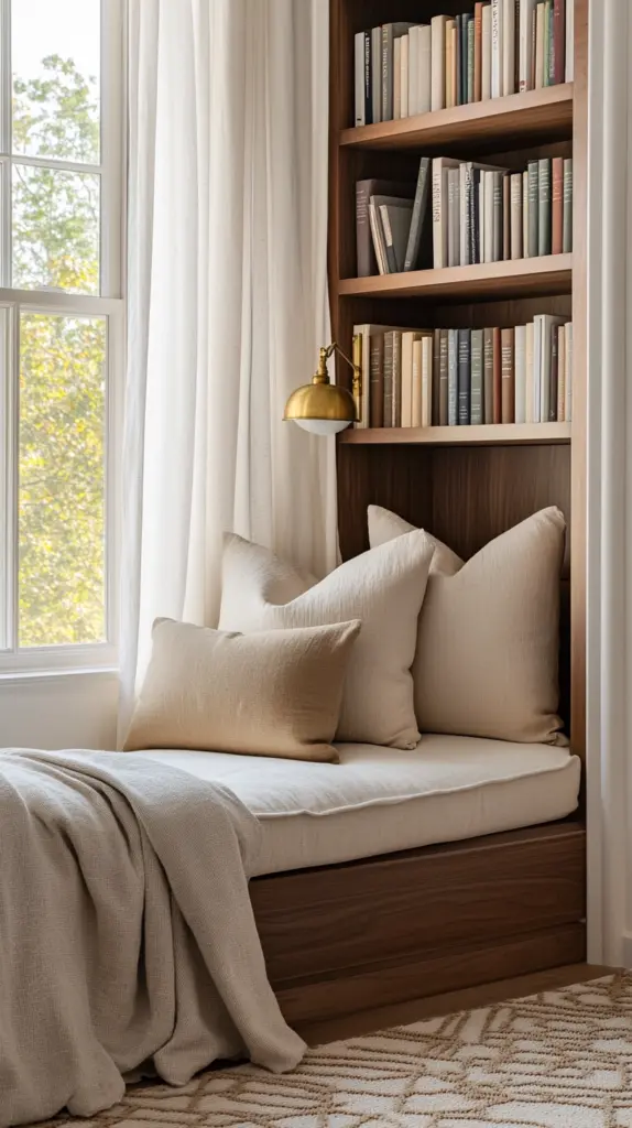 reading nook in bedroom 1