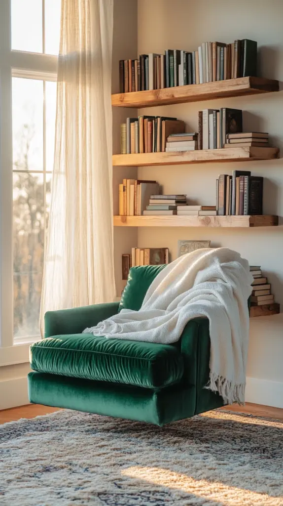 reading nook in living room 1