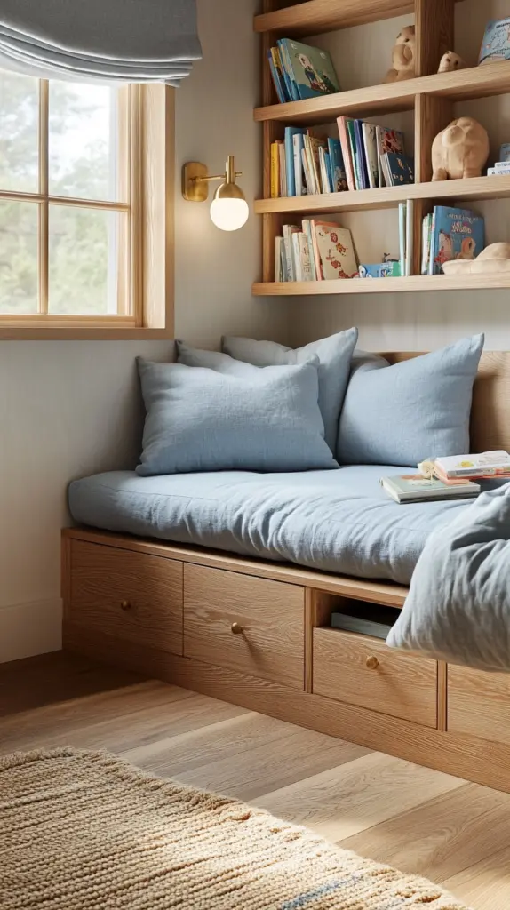 reading nook kids bedroom 1