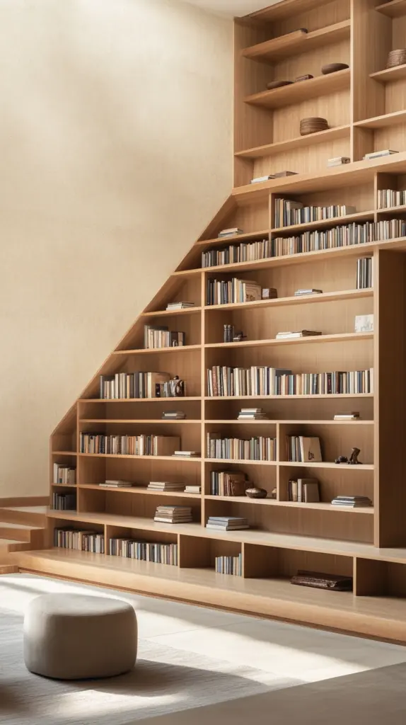 staircase bookshelves 1