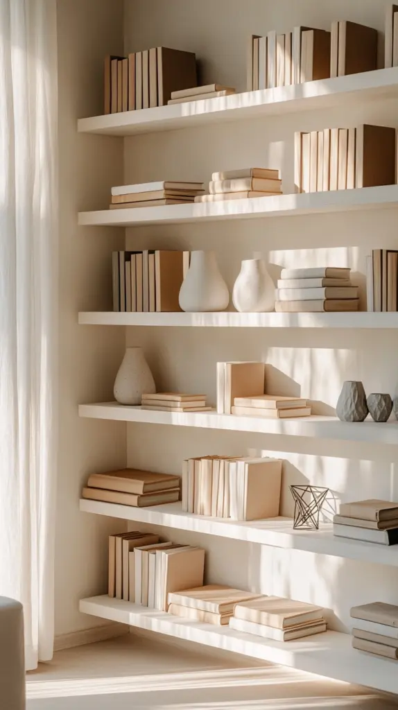 styling bookshelves living room 1