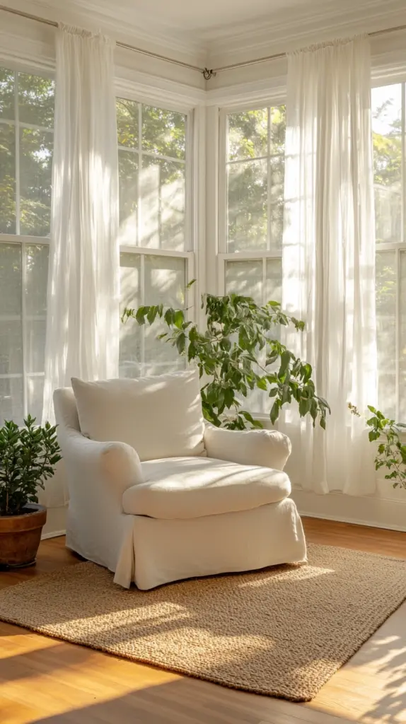 sunroom reading nook 1