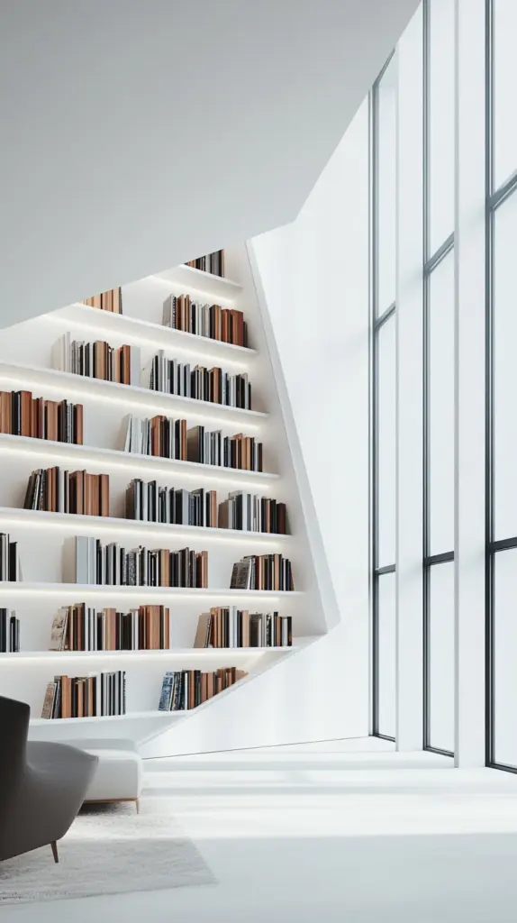 wall of bookshelves 1