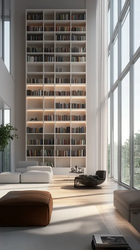 whole wall bookshelves 1